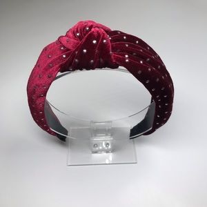 Burgundy headband